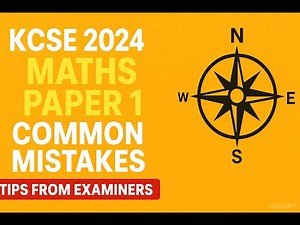 COMMON MISTAKES IN KCSE MATHEMATICS PAPER 1