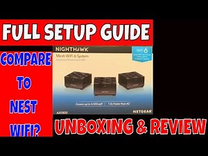 Wifi 6 w/ FIBER 1gb - Netgear NightHawk MK63 AX1800 Mesh Wifi Setup & Review Compare to Nest Google