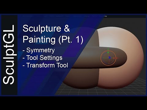 SculptGL Tutorial #3 - Symmetry, Tools, and Transform