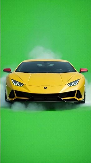 Lamborghini Tire Burnout Sound Effect (Green Screen) 🏎️ Real Tire Smoke SFX