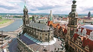 Histoirical center of the Dresden Old Town. Dresden has a long history as the capital and royal residence for the Electors and Kings of Saxony.Saxony, Germany.