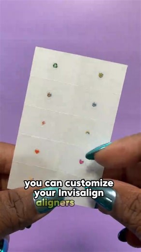 Applying Stickables? It’s as easy as pick → place → press → smile. Customize your Invisalign aligners your way 💫 | Invisalign