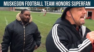 10K views · 351 reactions | Demorrieo Burks loves Muskegon football, and the Big Reds sang “Happy Birthday” and presented him with team swag to mark his birthday. | The Muskegon Chronicle | Facebook