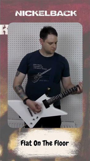 Nickelback – Flat On The Floor (Guitar Cover) 🎸 #Shorts | Heavy Rock Riff