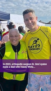 In 2023, orthopedic surgeon Dr. Omri Ayalon made Tracey White a promise: he’d dive into freezing waters with her if she committed to healing properly after he revised an amputation she received at another hospital. Dr. Ayalon meant it—and he delivered. Tracey’s journey began with a painful half marathon that led to a leg amputation after a serious foot injury and infection. But the initial surgery caused ongoing pain and wounds that made using a prosthetic difficult. She eventually found hope at
