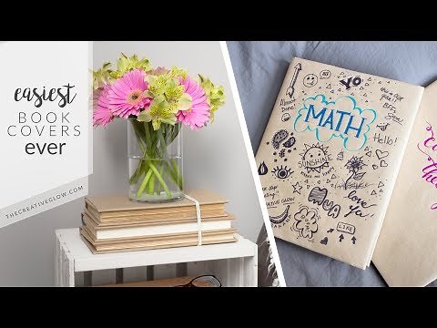 Super Easy Book Covers || School & Home Decor