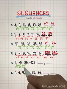 219K views · 1.4K reactions | Master Sequences: The Hidden Patterns You Need to Know!  #mathlove #mathematics | Math Love | Facebook