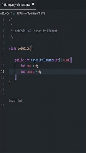 Majority Element | LeetCode 169 #leetcode #dsa #java #algorithm #code #interview #coding #codingtips