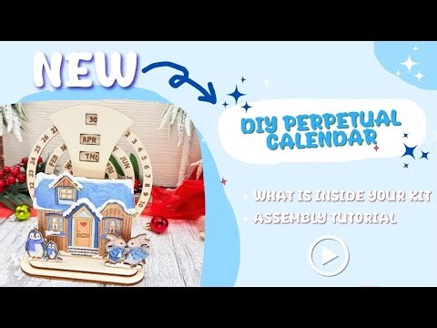 How to Make a Perpetual Wooden Calendar | Paintable Craft Kit