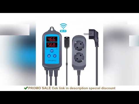 INKBIRD Digital 2.4GHz Wi-Fi Humidity Controller IHC-200 Dual Outlet Pre-Wired Humidistat Support Hu