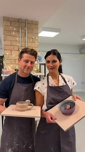 Morena Baccarin Date Night Pottery with Ben McKenzie