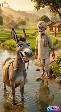 The Clever Donkey 🫏 || Funny Moral Story for Kids || @ollytunes97