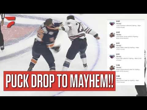 Three Fights In 90 Seconds: ECHL's Swamp Rabbits And Stingrays Throw Down In South Carolina Rivalry