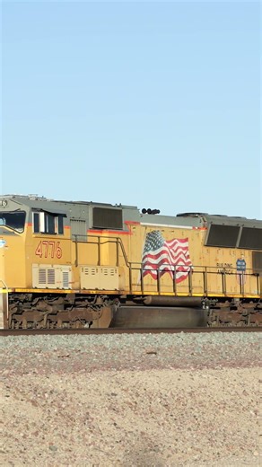 UP 4714 Local Train Daggett Eastbound #trainspotting #railfanning #uptrains