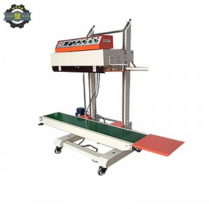 [Hot Item] Continuous Packaging Sealing Machine Intelligent Vertical Large Bag Sealing Machine Industrial Vertical Continuous Band Sealer Packing Machine