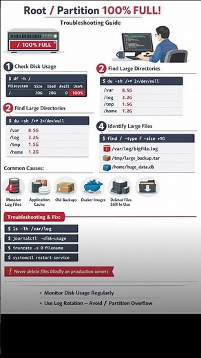 Root File System Full !! Troubleshooting Steps documented #root #filesystem #full #troubleshooting