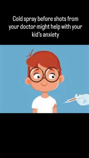 Mark on Instagram: "Having the nurse put cold spray on the injection site has helped our kids overcome anxiety of the initial poke from shots. #fluseason #anxiety #dadlife"