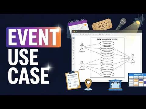 Event Management System Use Case Diagram Tutorial in EdrawMax