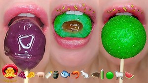719K views · 11K reactions | ASMR mouth sounds eating emoji food...