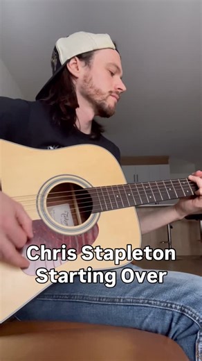 Deraps on Instagram: "Chris Stapleton, live & raw from my living room! 🪵🔥 #chrisstapleton #startingover #acoustic #acousticmusic #cover"