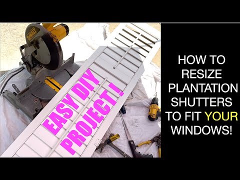 HOW TO RESIZE PLANTATION SHUTTERS! RECYCLE SHUTTERS TO FIT - CHEAP DIY HOME PROJECT - RECLAIMED