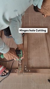 137K views · 3.7K reactions | Profile Door me Hinges ke hole ki cutting kaise karte h @mr_mohsin.02 #interior #furniture #carpanter #profiledoors #hinges #hole #skils #viral #reels #trendingdesigns | Mohsin Malik | Facebook