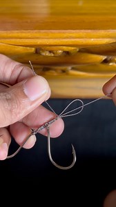 16K views · 111 reactions | How to tie two Fishing Hooks on one Line #reels #fishing #hook #knot #fishingtips | MHR Fishing | Facebook