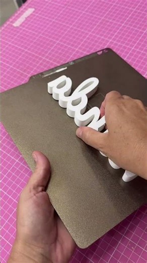 Custom 3D printed sign