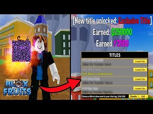 If You Find This Fruit, You'll Receive Exclusive (Custom) Title - Blox Fruits