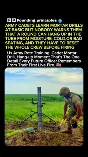 That Cadet's First Mortar Round Got Stuck #soldier #USA #USArmy #Military #Weapons