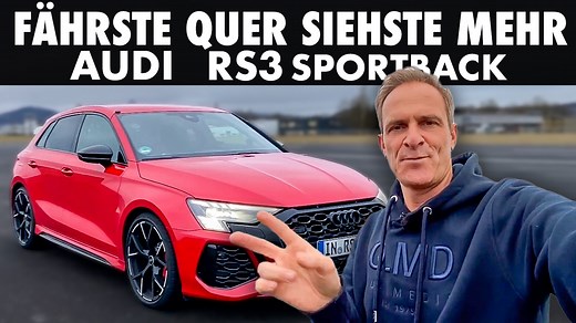 Nach dem Motto "Fährste quer, siehste mehr!" teste ich den Audi RS 3 Sportback. | Matthias Malmedie