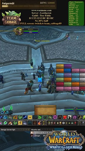 Defeating Sindragosa in ICC25 Hard Mode with Resto Druid