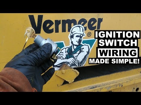 Vermeer Ignition Switch Rewiring Made Easy (No Wiring Diagram) | Vermeer BC1000XL