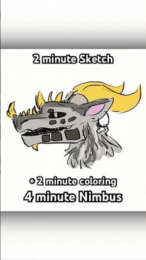 4 Minute Nimbus Sketch ​⁠‪@Stormscales‬ #art #sketch #draw #dragon #artchallenge #digitalart