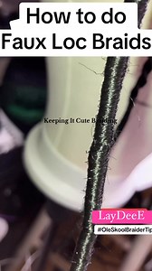 2.1K views · 12 reactions | How to do a Faux Loc aka Soft Locs. Mini Tutorial #KeepingItCuteBraiding #LayDeeE #tutorial #tutorialvideo #howto #howtobraid #diy #braid #braids #fauxlocs #blackhair #blackwomen | Keeping It CUTE Braiding LLC | Facebook