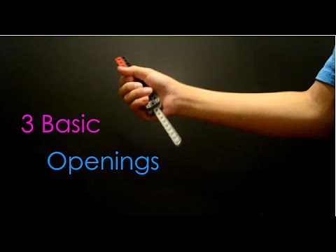 Butterfly Knife/Balisong Trick Tutorial| 3 Basic Openings