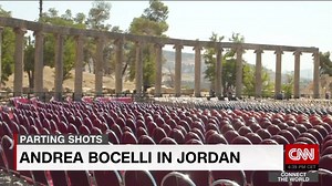 It was a very special performance, by a world-renowned opera singer among ancient ruins. Becky went behind the scenes with Andrea Bocelli ahead of his performance in Jordan’s historic city of Jerash. All thanks to Friends of Jordan Festivals! | CNN Connect the World