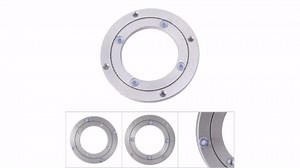 Aluminum Alloy Turntable Bearings Heavy Duty Bearing Table Swivel Plate Hardware Round Rotating Turntable for Restaurant Dining Table Cake Decorations TV Monitor Stand(4 inch)