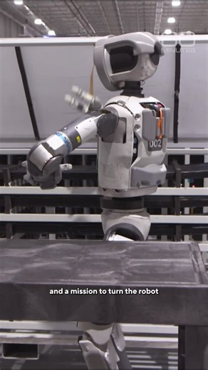 60 Minutes on Instagram: "“I just can’t believe what my eyes are seeing,” says correspondent Bill Whitaker while getting an up-close look at Atlas, a 5 feet, 9 inches, 200-pound AI-powered humanoid created by Boston Dynamics. The Massachusetts-based company is developing Atlas with the backing of South Korean automaker Hyundai, which owns an 88% stake in Boston Dynamics. Atlas can walk, run, and dance. We watched as the humanoid practiced autonomously sorting roof racks for Hyundai’s assembly li