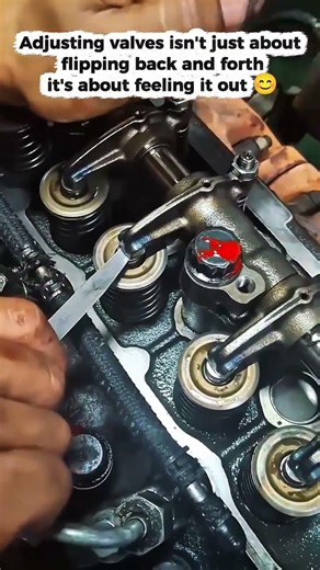 Tuning Valves with Feel 🔧#ValveAdjustment #EngineTuning #CarMaintenance #MechanicTips#automobile