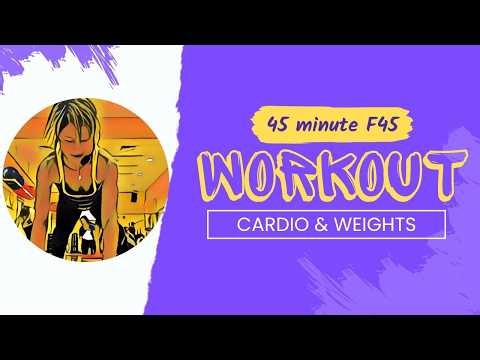 🔥🔥 F45 Foxtrot 45 Minute Cardio & Weights Workout! Full Body Fun!
