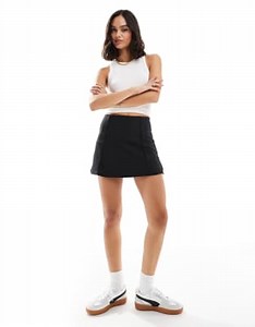 Cotton On low rise mini skirt in black | ASOS