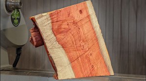 The HEART of a GIANT! Sequoia turning on the Lathe