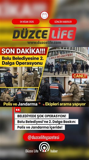 BELEDİYEDE ŞOK OPERASYON!Bolu Belediyesi’ne 2. Dalga Baskın: Polis ve Jandarma İçeride!