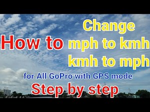 Gopro Hero 10: How to change mph to kmh or kmh to mph with GPS on? Step by step| Phat H. Channel