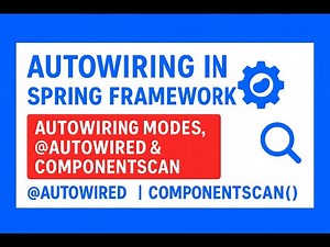 Lecture 3:Autowiring in Spring Framework | @Autowired Annotation,componentScan() in Spring Framework