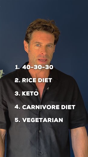 Ranking diets I’ve tried (from least helpful to most helpful for me): ❌ Vegetarian: years of low protein left me flat. Added seafood and eggs and my strength, mood, and immunity came back. 🟡 Keto: short-term tool for fat loss and appetite control; long-term I paid with sleep and thyroid drag. 🟢 Rice Diet: great for structured weight loss phases; too narrow to live on. ❌ Carnivore: restriction fatigue plus stress markers I didn’t like. ✅ 40-30-30: balanced plate, stable energy, repeatable habit