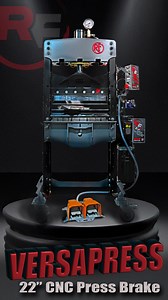 62 reactions · 8 comments |  JUST DROPPED: The 22” CNC Press Brake built for the VersaPress   Precision fab has never been this easy: ✔️ 22” CNC Capacity ✔️ 8-Axis Back Gauge ✔️ X-DRO Digital Precision ✔️ VersaPress Compatible  Quick look now. Full breakdown soon on YouTube.  Got questions? DM us — this one’s gonna move FAST. #RogueFab #VersaPress #CNCPressBrake #8AxisBackGauge #XDro | Rogue Fabrication | Facebook