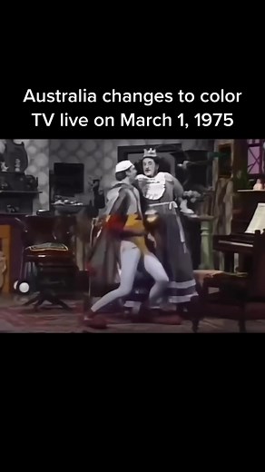 Australia's First Color TV Broadcast: 1975