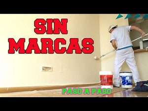 HOW TO PAINT A WALL THAT IS ALREADY PAINTED WITH A ROLLER WITHOUT LEAVING MARKS. SMOOTH PLASTERBO...